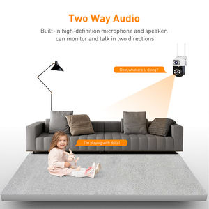 V380 RV2-WiFi PTZ Buitenbeveiligingscamera Dubbele 1MP Nachtzicht Groothoek CMOS Bewegingsdetectie Ingebouwde Microfoon Tweerichtingscommunicatie Cloud - Product Image 3