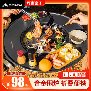 Portable Wood Burning <b>Stove</b> 3.8kg Stainless Steel Black For Camping Outdoor Use - Product Image 4