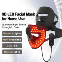 Masque facial LED portable en silicone à ondes de 660 nm et 850 nm, directement de l'usine