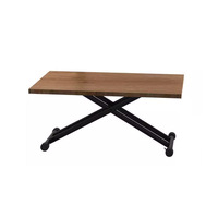 Klappbarer Couchtisch Beweglicher Lift-and-Fold Höhenverstellbarer Metallrahmen Modernes Design für Kleine Wohnungen Heimgebrauch