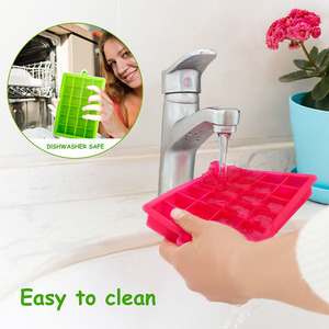 Fácil Liberação Silicone <span class=keywords><strong>Ice</strong></span> <span class=keywords><strong>Cube</strong></span> Bandejas Moldes Reutilizáveis 24 Cavity <span class=keywords><strong>Ice</strong></span> <span class=keywords><strong>Cube</strong></span> Moldes Silicone <span class=keywords><strong>Mini</strong></span> <span class=keywords><strong>Ice</strong></span> <span class=keywords><strong>Cube</strong></span> <span class=keywords><strong>Maker</strong></span> com tampa - Product Image 3