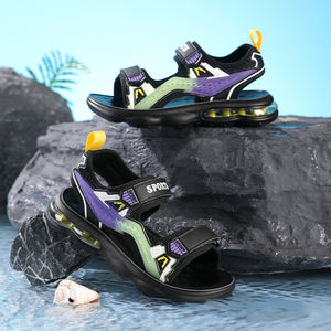 Cema Pantoufles ouvertes personnalisables pour garçons Sandales d'extérieur souples respirantes avec semelle souple antidérapante pour le printemps - Product Image 2