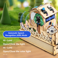 Kit de maison intelligente DIY Robotlinking pour Arduino, kit de démarrage pour projets d'automatisation robotique, maison en bois, kit d'apprentissage pour ESP32