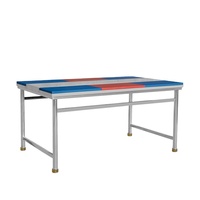 Table de travail S007, équipement de Service Mobile, en acier inoxydable, Table de cuisine avec sous-étagère