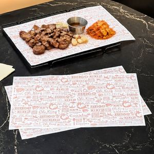 Custom Printed Biodegradable Food <b>Wrapping</b> <b>Paper</b> Eco-Friendly Food Grade Greaseproof Disposable PE Coated <b>Paper</b> Food Packaging - Product Image 6