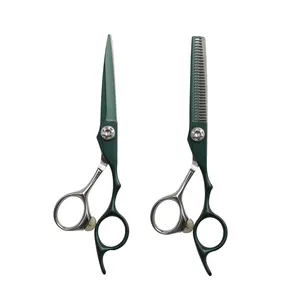 Professional 6 Inch Hairdressing Hair Salon Styling Thinning Scissors Hair Cutting Barber Scissors Set With 440c Steel For Salon