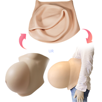 Faux ventre de grossesse gonflable à faire soi-même, simulation de silicone, accessoires de grossesse, accessoires de cosplay, masque de grossesse, mannequin de grossesse