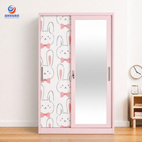 Lemari Pakaian 3 Pintu & Lemari Pakaian Baja Modern dengan Organizer Penyimpanan Pakaian - Desain Aman, Sempurna untuk Rumah Keluarga & Kamar Tamu