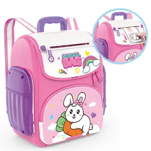 Electronic Password Lock Fingerprint Animal Rabbit Plastic Backpack Digital Piggy Bank Coin Box ATM Savings Money Bank for Kids