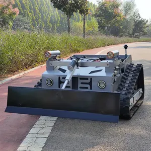 550mm Remote Control Crawler Lawn Mower Electric Smart Snow Plow Robot Lawn Mower For Sale