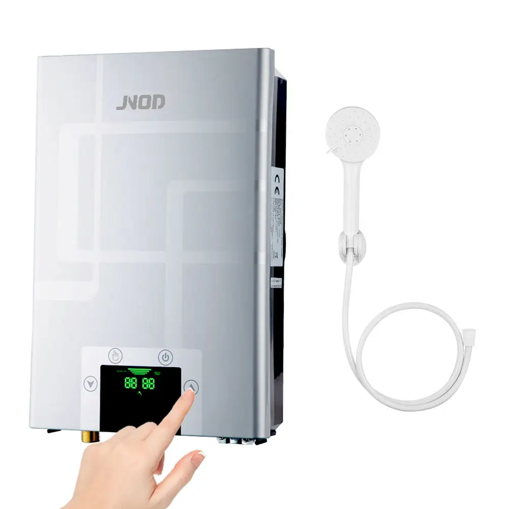Jnod aquecedor de água elétrico, para banheiro e cozinha, montador instantâneo na parede, multifuncional, 380-400v