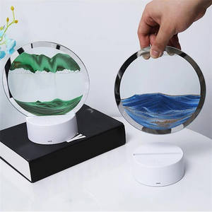 การย้ายภาพศิลปะทราย3D <span class=keywords><strong>ทะเล</strong></span>ลึกตารางแสงภาพ<span class=keywords><strong>วาด</strong></span>ทรายไหลนำแสงกลางคืนบ้านสำนักงานโต๊ะแสดงคริสมาสต์ - Product Image 1