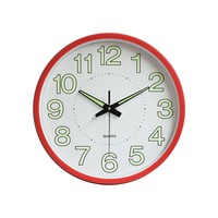 Horloge murale lumineuse en quartz de haute qualité, design traditionnel, affichage à aiguilles simple, style antique pour salon