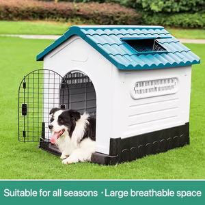 Outdoor Plastic Removable Pet <b>Dogs</b> House Huge Pets Home <b>Outside</b> Rainproof Large <b>Dog</b> <b>Kennel</b> With Roof - Product Image 2