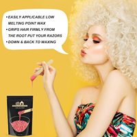 Lifestance 100g Cire dure en grains pour l'épilation du visage et des zones intimes, usage professionnel et domestique