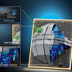 Estrella de <span class=keywords><strong>la</strong></span> Muerte 90001, Bloques de Construcción Educativos para Niños, Coleccionable, Iluminado, para Montar en <span class=keywords><strong>la</strong></span> Pared, Regalo de Cumpleaños - Product Image 2