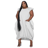 Vente en Gros Vêtements Grande Taille pour Femmes Robe Longue Décontractée pour Femmes de Grande Taille