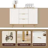 Meubles de salon porte de luxe en PVC MDF boîte à tiroirs de rangement de couleur personnalisée buffet de meubles en bois