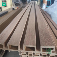 TianGe Decor Extérieur Bois Plastique Composite Wpc Panneaux muraux Revêtement mural extérieur pour la décoration intérieure