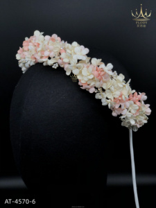 AT-4570-6 Fábrica al por mayor Joyería personalizada Tiara de lujo Diadema floral Piedra Ropa DE BODA Accesorios nupciales para el cabello Mujer - Product Image 6