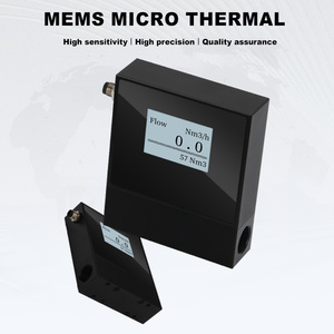 熱式ガス質量流量計 DN10 窒素酸素空気天然ガス MEMS 計測器 アルミニウム合金 カスタマイズ可能 +/-1.5% 精度 - Product Image 1