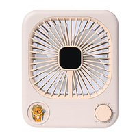 Nouveau ventilateur de circulation de bureau ultra-fin, grande puissance de ventilation, faible bruit, pliable, moteur sans balais, autonomie 3-6 heures, affichage numérique, ventilateur de bureau