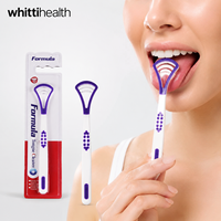 Nettoyeur de langue double face en silicone et plastique durable pour l'hygiène bucco-dentaire, le nettoyage des dents et le soulagement de la mauvaise haleine