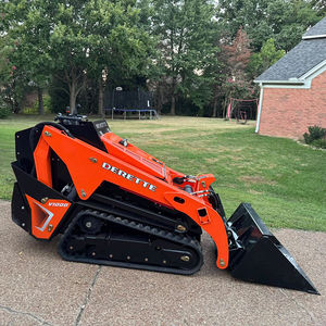 Bertenaga <span class=keywords><strong>Mini</strong></span> selip Steer <span class=keywords><strong>Loader</strong></span> Derette V1000 melacak mesin Diesel CE EPA pengiriman cepat kompak berdiri pada pemuat untuk konstruksi - Product Image 4