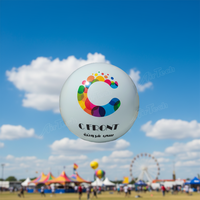 Globo Inflable Gigante de Helio con Ventilador Incorporado, Impermeable, con Logotipo/LED Personalizado para Publicidad Exterior y Desfiles - Forma de Esfera/Globo
