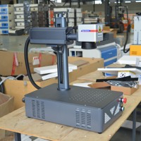 Machine de marquage laser UV 20W 30W 50W Raycus pour métal, logo, mini, portable, de bureau, industrielle, haute précision, CNC DXF/AI/DWG/DST