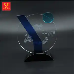 Hitop Trophy And Medal Manufacturers Wholesale Souvenir Custom Design Made Awards Acrylic Crystal Trophy For Business Gift