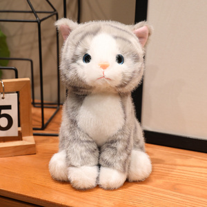 Lindo Peluche de Gato Devon Rex en Diversas Poses y Colores. Adorno perfecto y maravilloso regalo para amantes de los gatos y sus amigos - Product Image 2