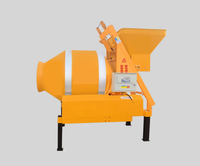 Bétonnière mobile automatique compacte JOVE Jzc350, capacité 350-1000L, tambour entièrement escamotable, pompe moteur 10kW haute efficacité, garantie 1 an