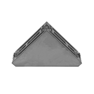 Aluminium Profiel Metalen Haakse Glijbaan Platte Hoekbeugel Kruisje L Met Plastic Dop - Product Image 3