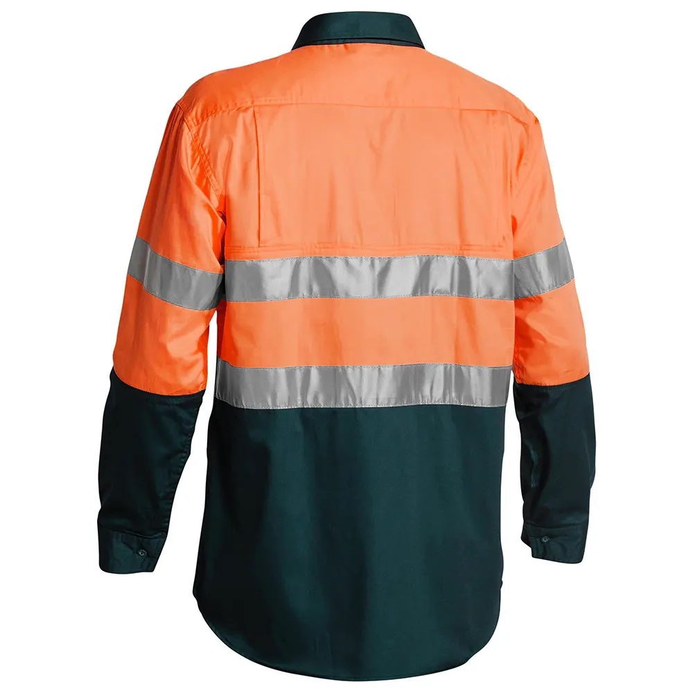 Gilet de sécurité haute visibilité polyester respirant à manches longues t-shirt extrême évacuation de l'humidité POLO chemises de travail réfléchissantes haute visibilité
