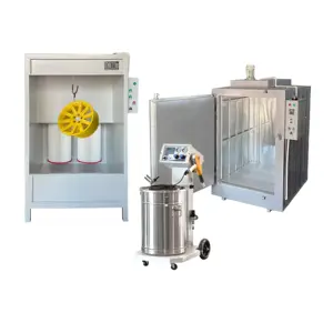 Ailin Professional Manual Powder Coating Plant Electrostatic Powder Painting Equipment With Booth and Curing Oven