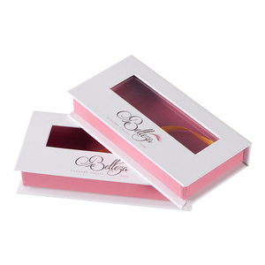 <span class=keywords><strong>Cierre</strong></span> magnético blanco y rojo de cartón duro de reciclaje de papel <span class=keywords><strong>para</strong></span> caja de regalo con ventana de Pvc - Product Image 3