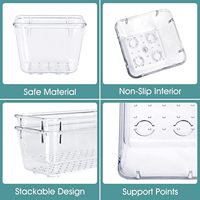 Boîtes de rangement transparentes en plastique, 25 pièces, pour maquillage, bijoux, gadgets, cuisine, chambre, salle de bain, bureau, organiseur de tiroir, séparateurs
