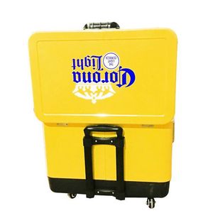 3-in-1 di động ngoài trời nhỏ Ice Cooler Xe đẩy giỏ hàng nhựa PP Bar lưu trữ bảng với bốn bánh xe - Product Image 4