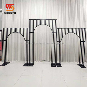 LEDA Party Stage Decor Backdrop Detachable <b>Frame</b> Black Backdrop Stand Iron Square Three-piece Set <b>Arch</b> for Wedding - Product Image 6