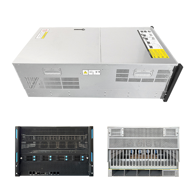 7U 8 GPU Rackmount Server Case 5090 Chassis with Power Supply ATX Form Factor GEN5 PCIe 5.0 for Deep Learning AI Computing