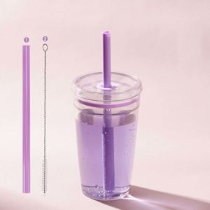 Stylish Clear Transparent Tritan Tumbler with Straw and Lid for Party Wedding Banquet Event - Product Image 4