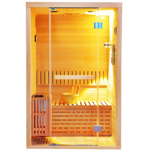 غرفة ساونا منزلية فاخرة مخصصة عالية الجودة لشخصين، غرفة ساونا تقليدية بالبخار الرطب - Product Image 1
