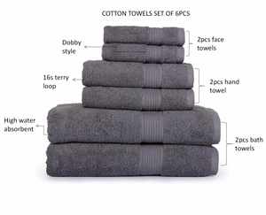 Serviettes personnalisées avec logo, hôtel de luxe, 100% coton, ensemble de 3 serviettes de bain - Product Image 3