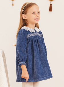 Autunno nuovo arrivo bambine abiti a righe bambino bambino bambino bambino volant camicetta 30 anni all'ingrosso fabbrica di abbigliamento per bambini - Product Image 2
