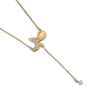 สร้อยคอเพชรโมอิสชุบเงิน925ของขวัญหมั้นแฟชั่น - Product Image 1