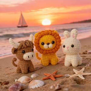 Kit DIY pour Amateurs de Crochet : Cadeaux Faits Main, Tutoriel Vidéo, <span class=keywords><strong>Porte</strong></span>-clés <span class=keywords><strong>Animaux</strong></span> Mignons, Idéal Débutants, Cérémonie de Remise des Diplômes, Dessins Animés Doux - Product Image 5