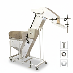 Alimentateur à bande en acier inoxydable personnalisé <span class=keywords><strong>YUJU</strong></span> avec buse d'aspiration à vitesse réglable, moteur 220V 200W, garantie 1 an, accès à distance - Product Image 1