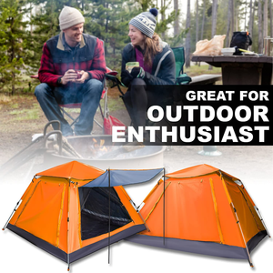 <span class=keywords><strong>Tente</strong></span> de camping instantanée à une chambre, installation facile, automatique, hydraulique, résistante à l'eau, pare-pluie, portable, légère, quatre saisons - Product Image 5
