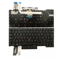 Remplacement du clavier d'ordinateur portable pour Lenovo ThinkPad T490s T495 T495s avec Trackpoint rétro-éclairé